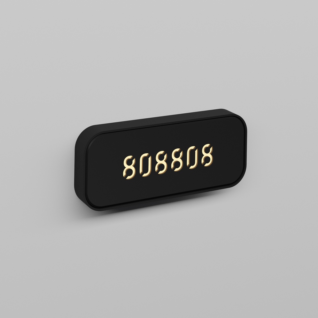 9. OFF-SET NT 3x1 long rectangular with engraving option